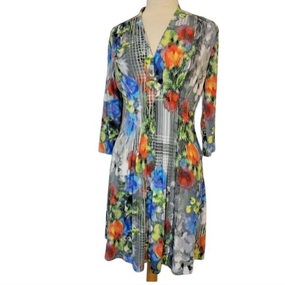 Catherine Malandrino Womens Pleated Multicolor Dress Size S - Picture 1 of 6